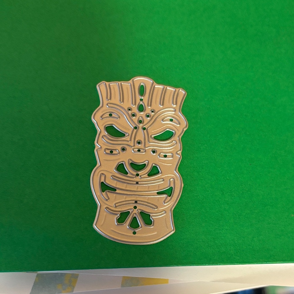 Tiki Face die cut